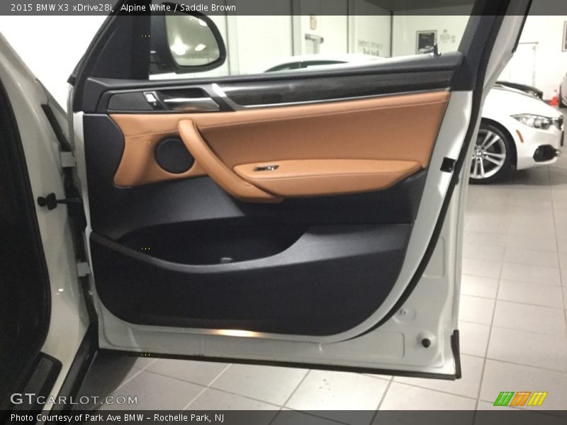 Alpine White / Saddle Brown 2015 BMW X3 xDrive28i