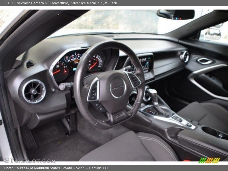 Silver Ice Metallic / Jet Black 2017 Chevrolet Camaro SS Convertible
