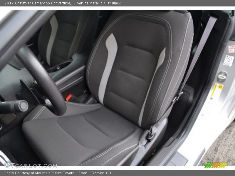 Silver Ice Metallic / Jet Black 2017 Chevrolet Camaro SS Convertible