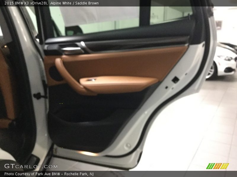 Alpine White / Saddle Brown 2015 BMW X3 xDrive28i