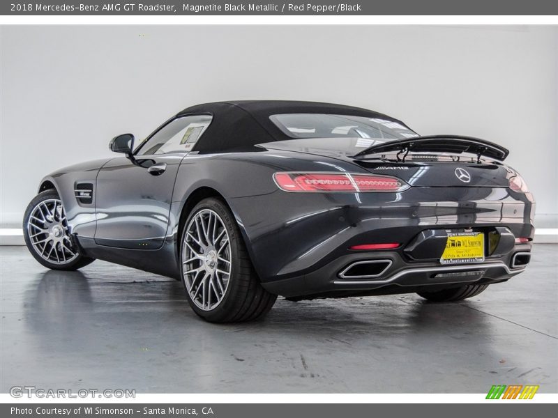 Magnetite Black Metallic / Red Pepper/Black 2018 Mercedes-Benz AMG GT Roadster