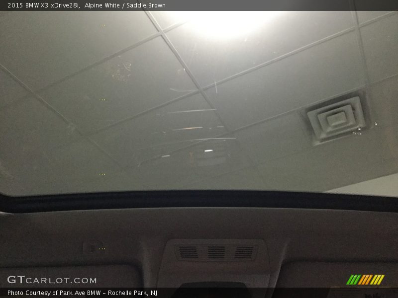 Alpine White / Saddle Brown 2015 BMW X3 xDrive28i