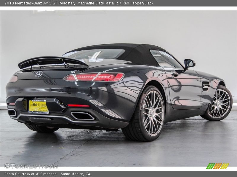 Magnetite Black Metallic / Red Pepper/Black 2018 Mercedes-Benz AMG GT Roadster