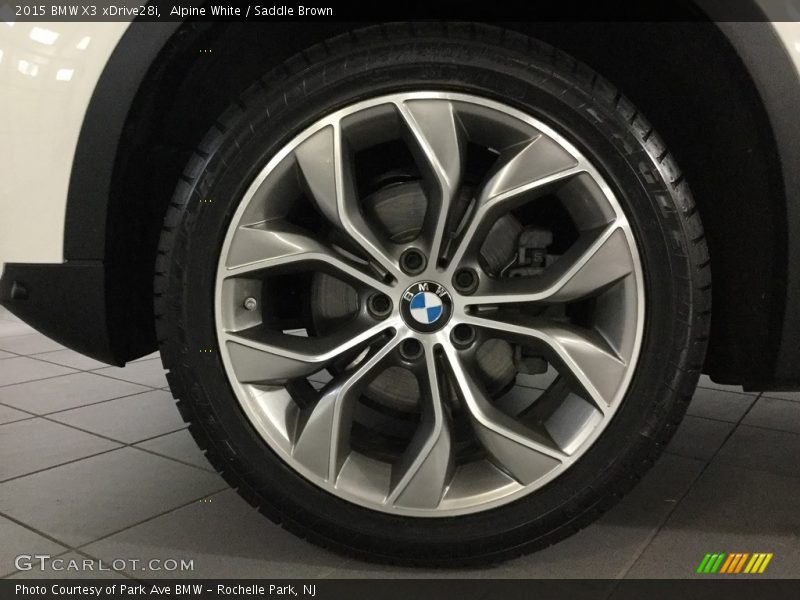 Alpine White / Saddle Brown 2015 BMW X3 xDrive28i