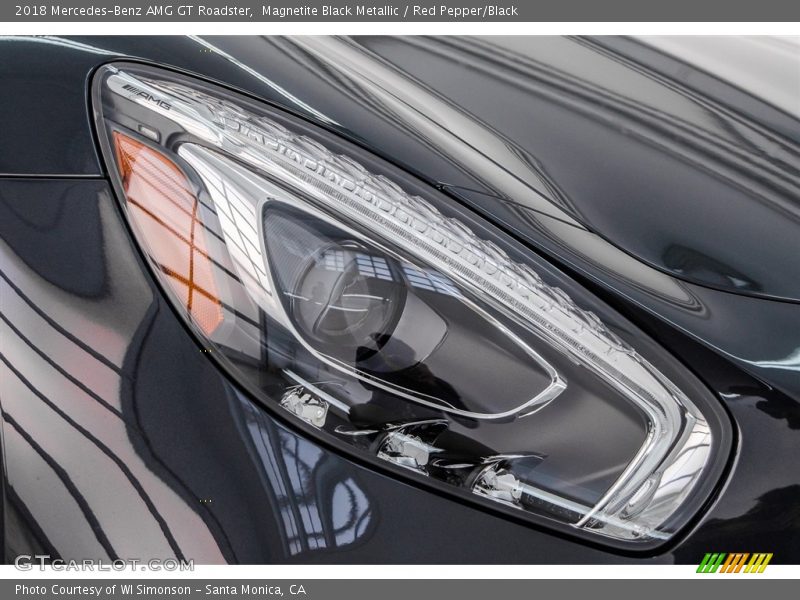 Magnetite Black Metallic / Red Pepper/Black 2018 Mercedes-Benz AMG GT Roadster