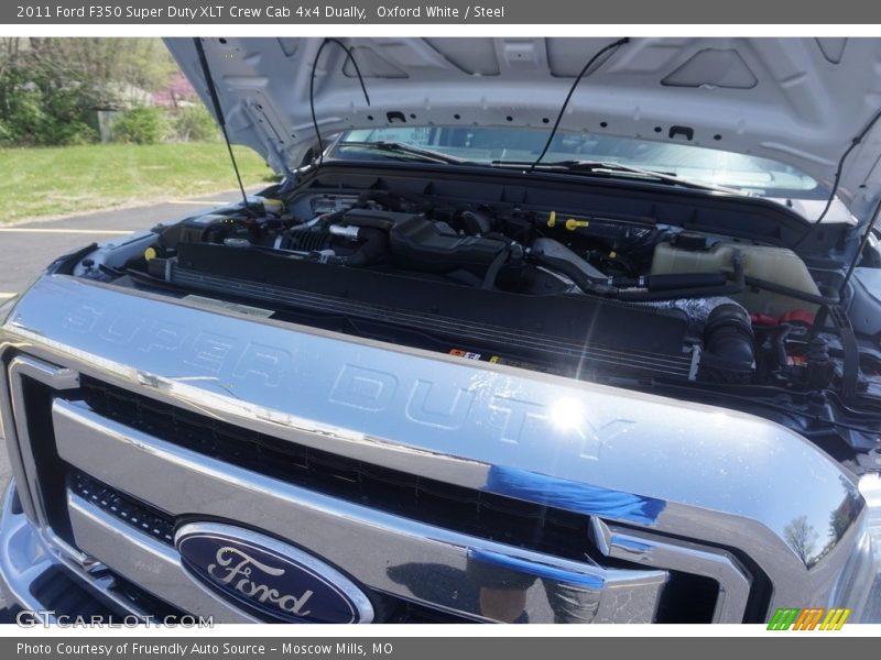 Oxford White / Steel 2011 Ford F350 Super Duty XLT Crew Cab 4x4 Dually