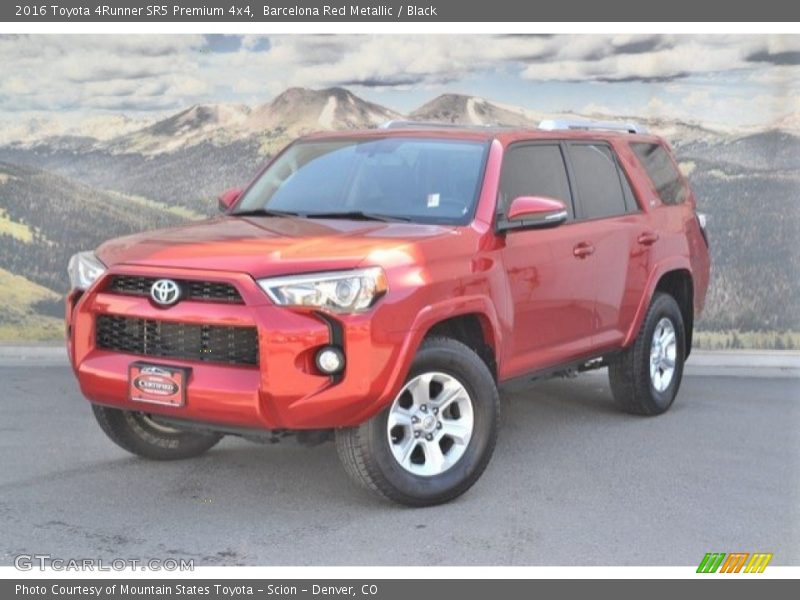 Barcelona Red Metallic / Black 2016 Toyota 4Runner SR5 Premium 4x4