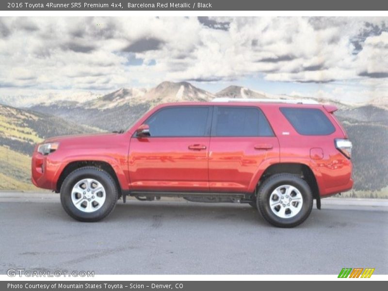 Barcelona Red Metallic / Black 2016 Toyota 4Runner SR5 Premium 4x4