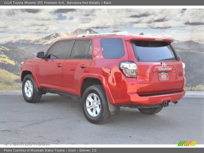 Barcelona Red Metallic / Black 2016 Toyota 4Runner SR5 Premium 4x4