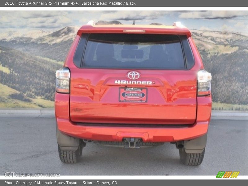 Barcelona Red Metallic / Black 2016 Toyota 4Runner SR5 Premium 4x4
