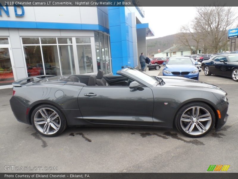 Nightfall Gray Metallic / Jet Black 2018 Chevrolet Camaro LT Convertible