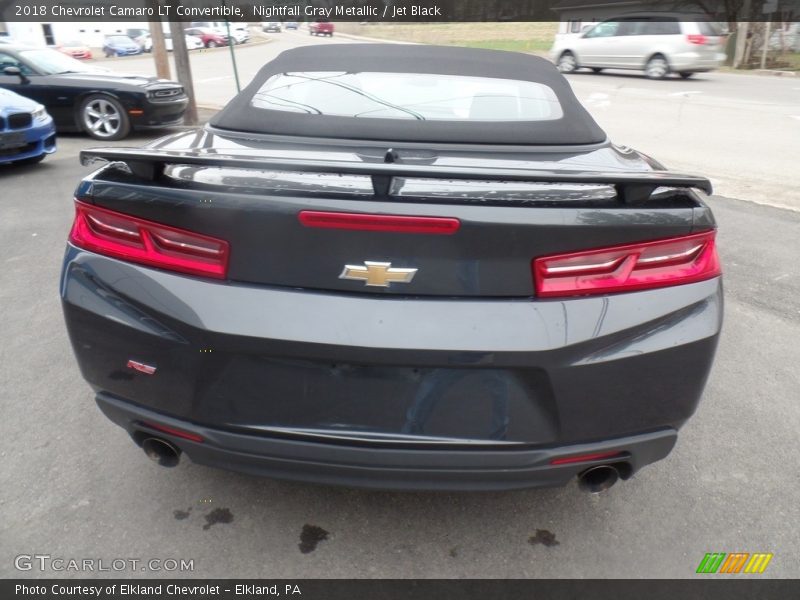 Nightfall Gray Metallic / Jet Black 2018 Chevrolet Camaro LT Convertible