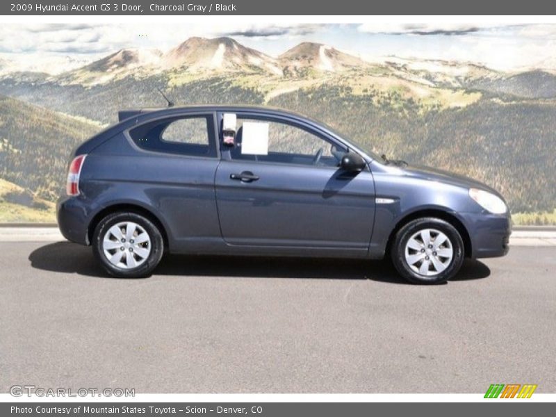 Charcoal Gray / Black 2009 Hyundai Accent GS 3 Door