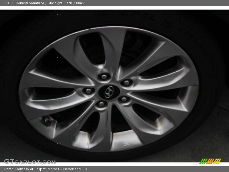 Midnight Black / Black 2012 Hyundai Sonata SE