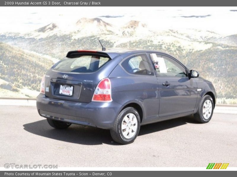 Charcoal Gray / Black 2009 Hyundai Accent GS 3 Door