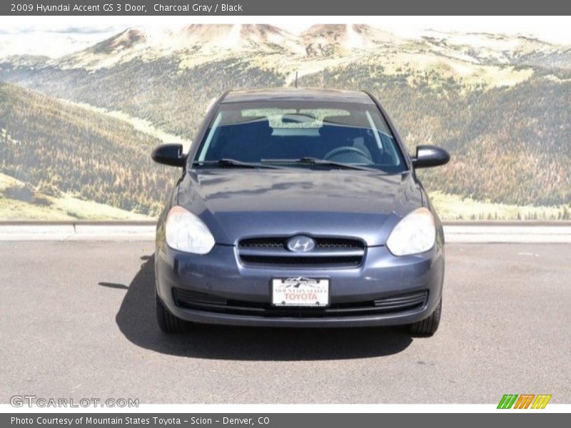 Charcoal Gray / Black 2009 Hyundai Accent GS 3 Door