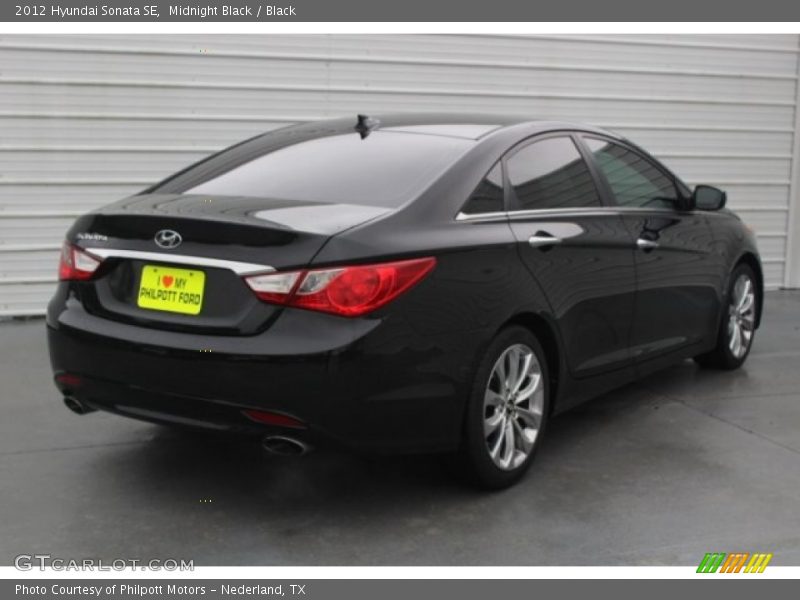 Midnight Black / Black 2012 Hyundai Sonata SE