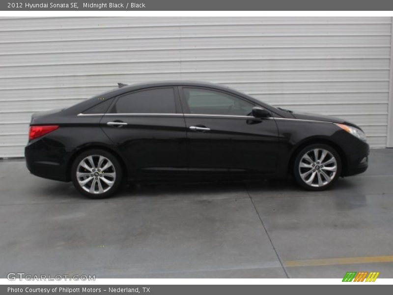 Midnight Black / Black 2012 Hyundai Sonata SE