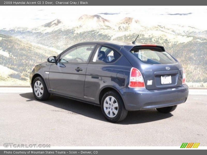 Charcoal Gray / Black 2009 Hyundai Accent GS 3 Door