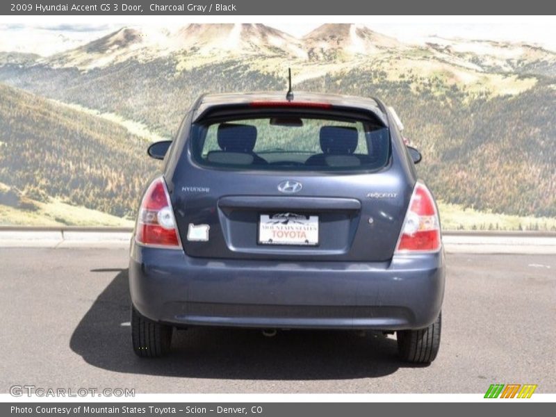 Charcoal Gray / Black 2009 Hyundai Accent GS 3 Door