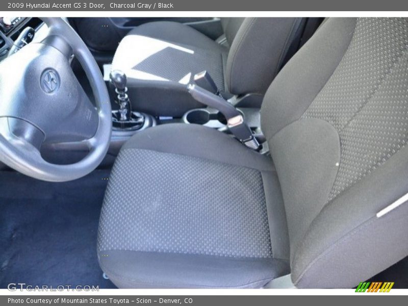 Charcoal Gray / Black 2009 Hyundai Accent GS 3 Door