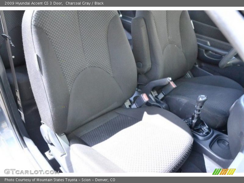 Charcoal Gray / Black 2009 Hyundai Accent GS 3 Door