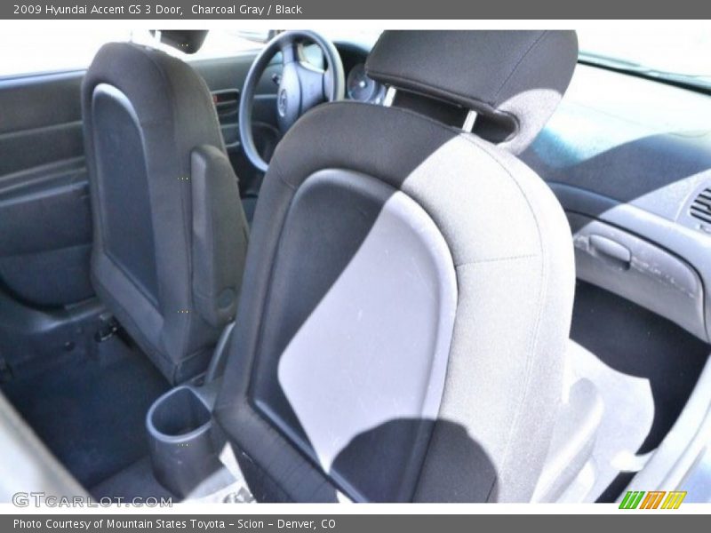 Charcoal Gray / Black 2009 Hyundai Accent GS 3 Door