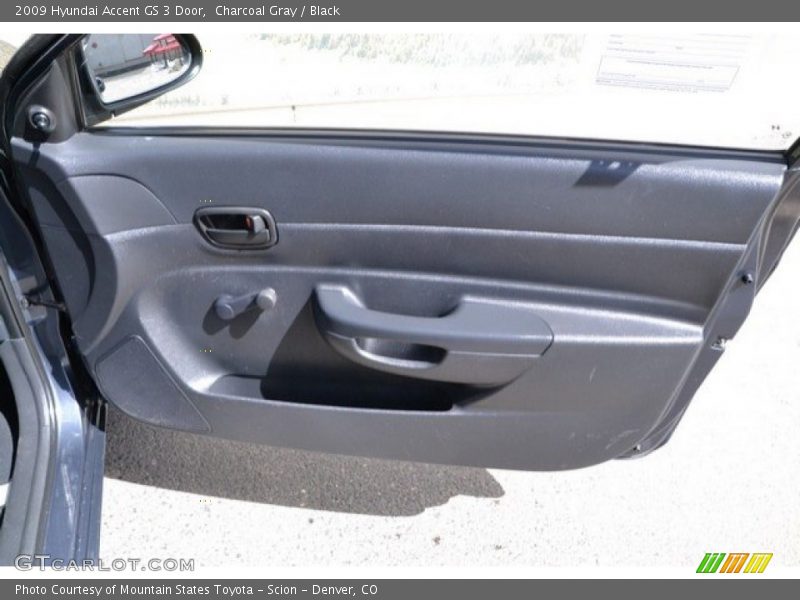 Charcoal Gray / Black 2009 Hyundai Accent GS 3 Door