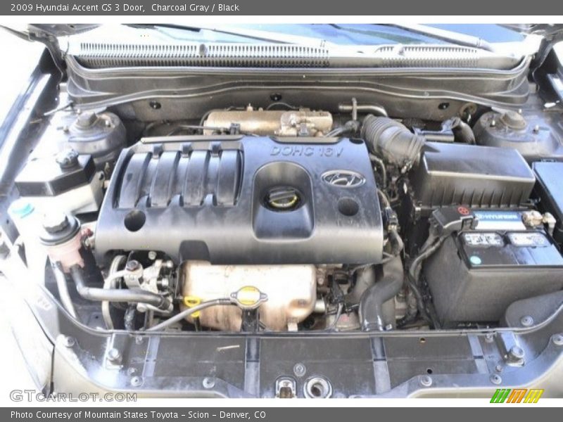 Charcoal Gray / Black 2009 Hyundai Accent GS 3 Door