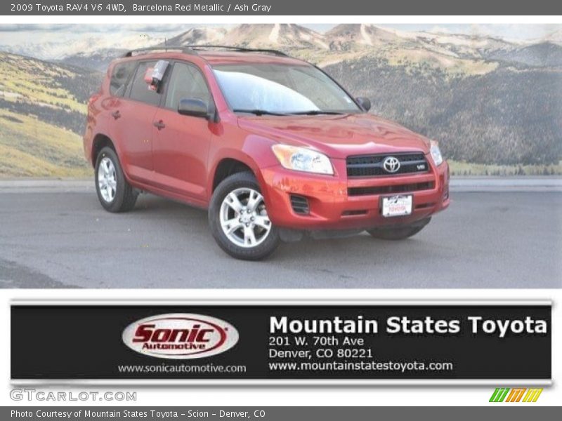 Barcelona Red Metallic / Ash Gray 2009 Toyota RAV4 V6 4WD