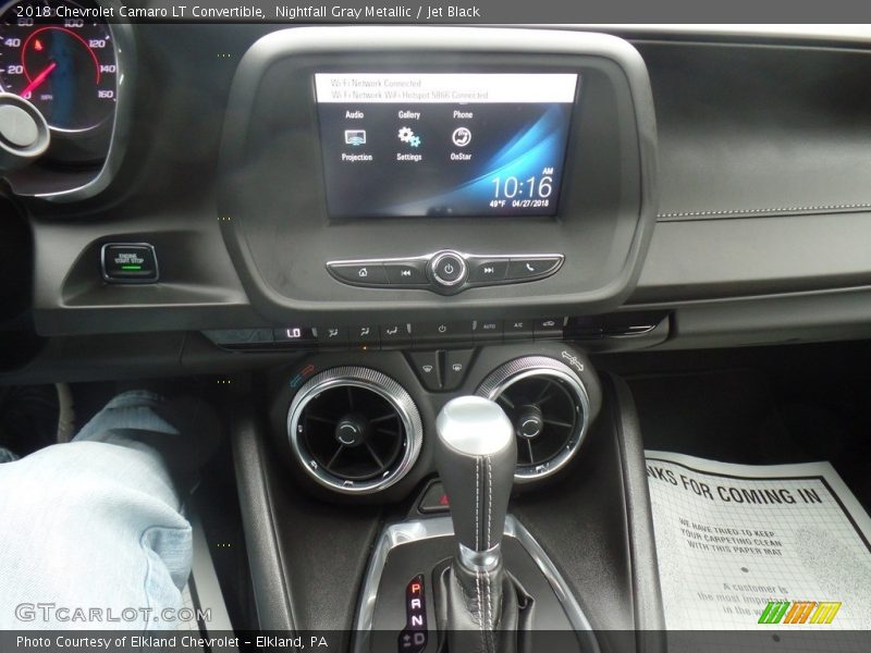 Nightfall Gray Metallic / Jet Black 2018 Chevrolet Camaro LT Convertible