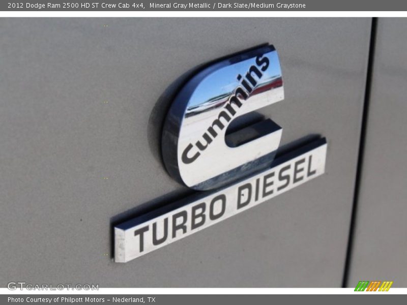 Mineral Gray Metallic / Dark Slate/Medium Graystone 2012 Dodge Ram 2500 HD ST Crew Cab 4x4