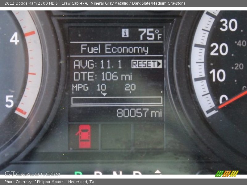 Mineral Gray Metallic / Dark Slate/Medium Graystone 2012 Dodge Ram 2500 HD ST Crew Cab 4x4