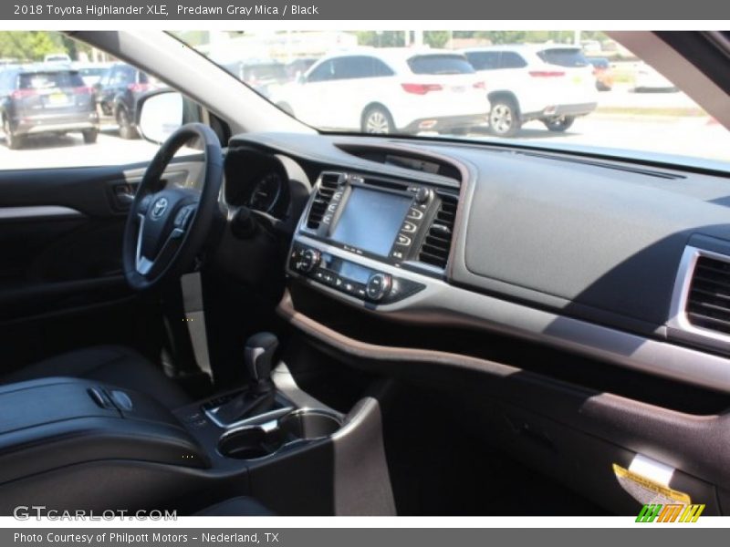 Predawn Gray Mica / Black 2018 Toyota Highlander XLE
