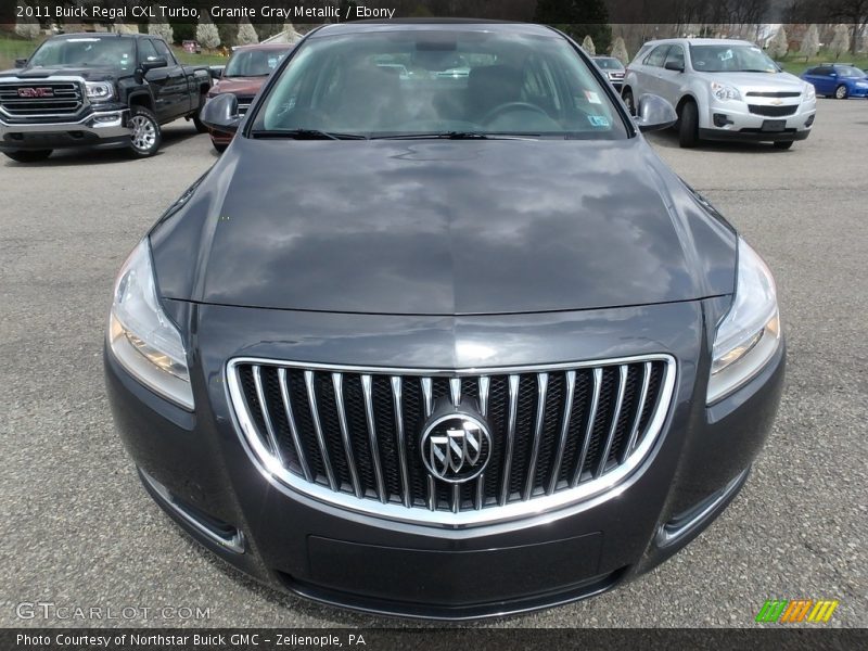 Granite Gray Metallic / Ebony 2011 Buick Regal CXL Turbo