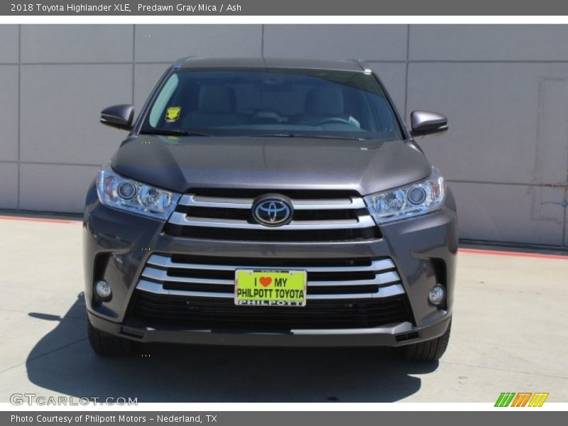 Predawn Gray Mica / Ash 2018 Toyota Highlander XLE
