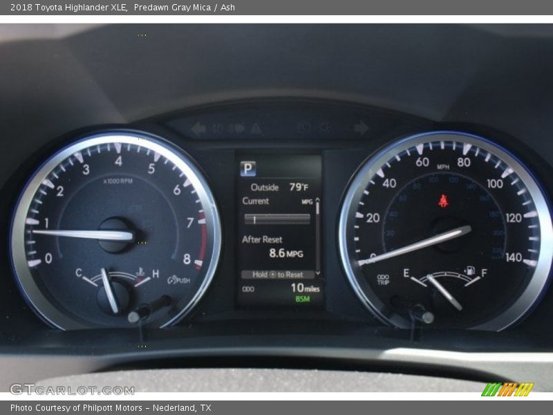 Predawn Gray Mica / Ash 2018 Toyota Highlander XLE