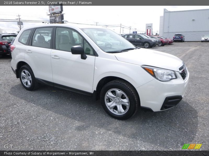 Crystal White Pearl / Platinum 2018 Subaru Forester 2.5i