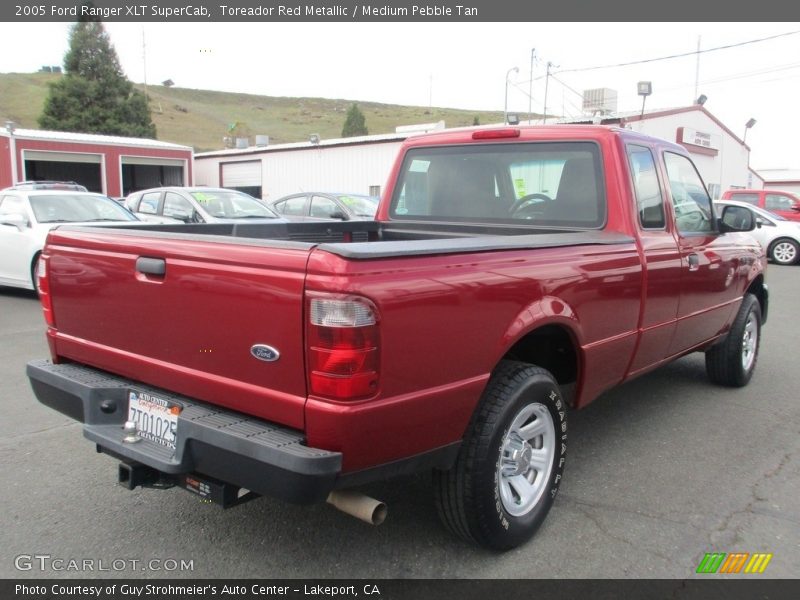 Toreador Red Metallic / Medium Pebble Tan 2005 Ford Ranger XLT SuperCab