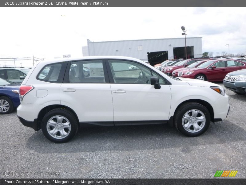 Crystal White Pearl / Platinum 2018 Subaru Forester 2.5i