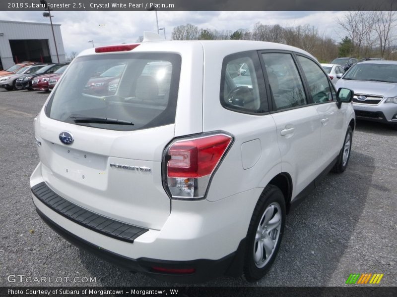Crystal White Pearl / Platinum 2018 Subaru Forester 2.5i