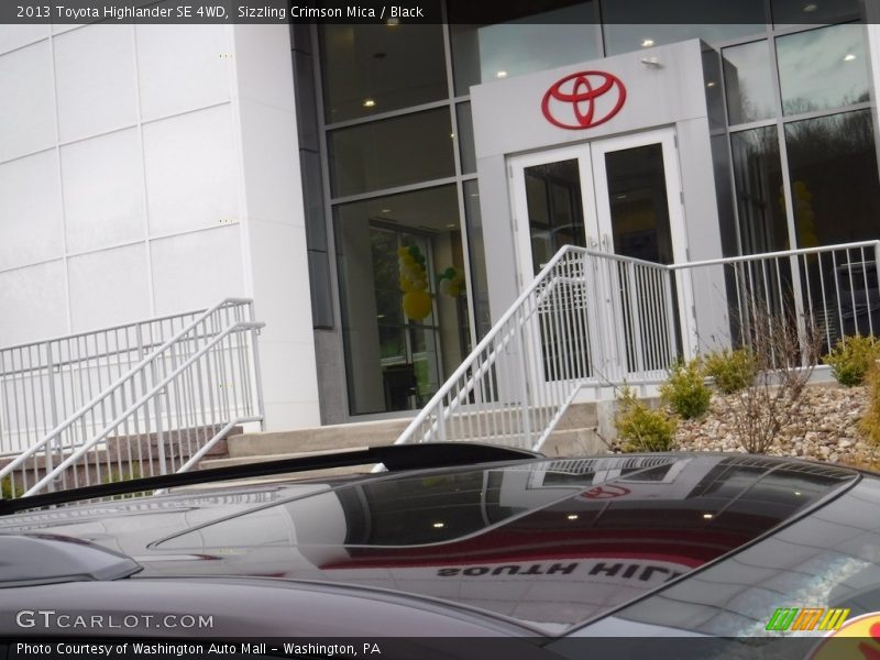 Sizzling Crimson Mica / Black 2013 Toyota Highlander SE 4WD