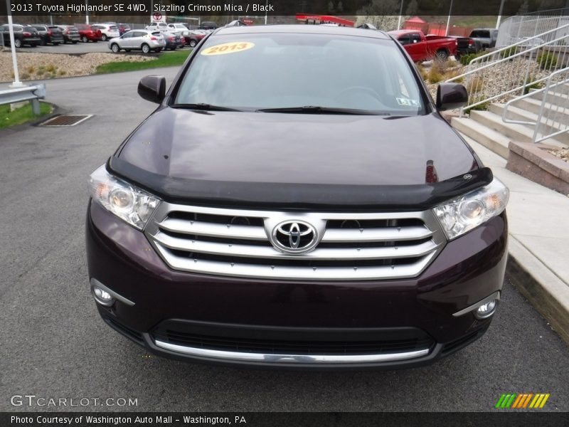 Sizzling Crimson Mica / Black 2013 Toyota Highlander SE 4WD