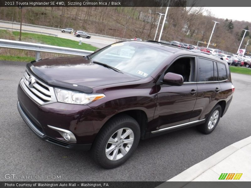 Sizzling Crimson Mica / Black 2013 Toyota Highlander SE 4WD