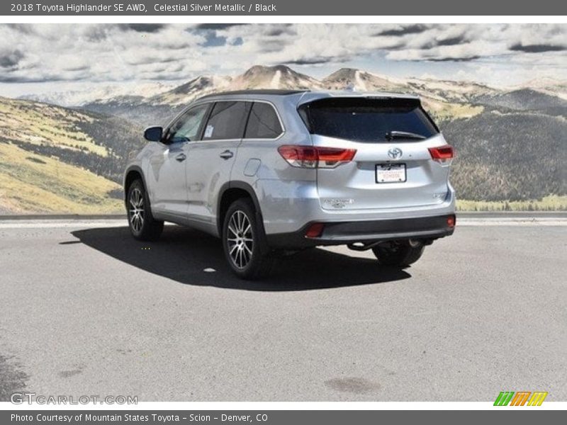 Celestial Silver Metallic / Black 2018 Toyota Highlander SE AWD