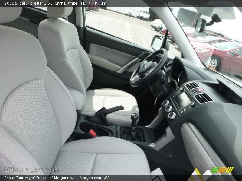 Crystal White Pearl / Platinum 2018 Subaru Forester 2.5i