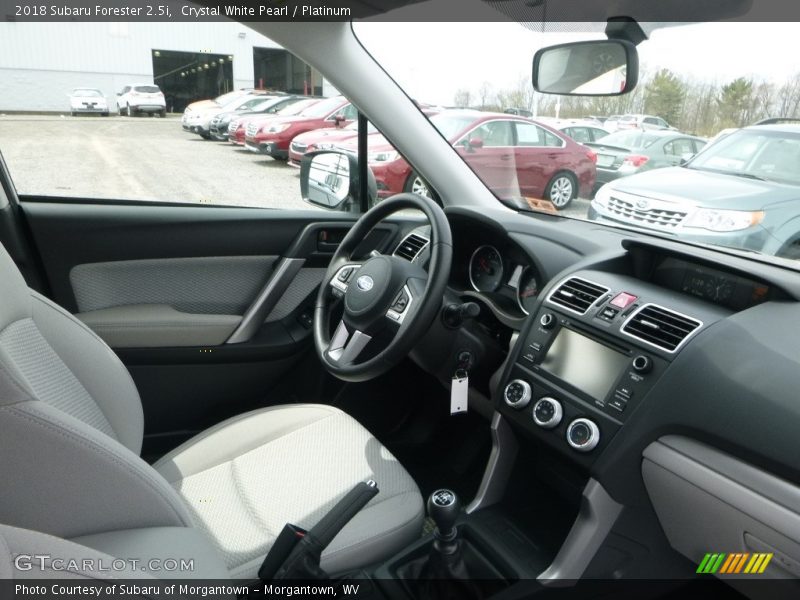Crystal White Pearl / Platinum 2018 Subaru Forester 2.5i