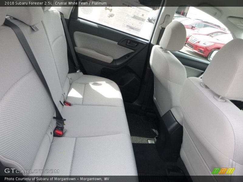 Crystal White Pearl / Platinum 2018 Subaru Forester 2.5i