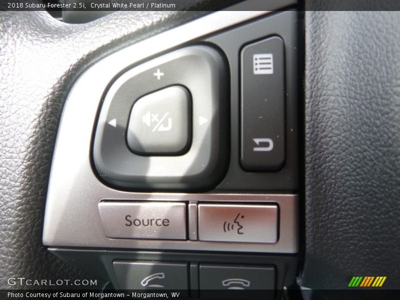 Crystal White Pearl / Platinum 2018 Subaru Forester 2.5i