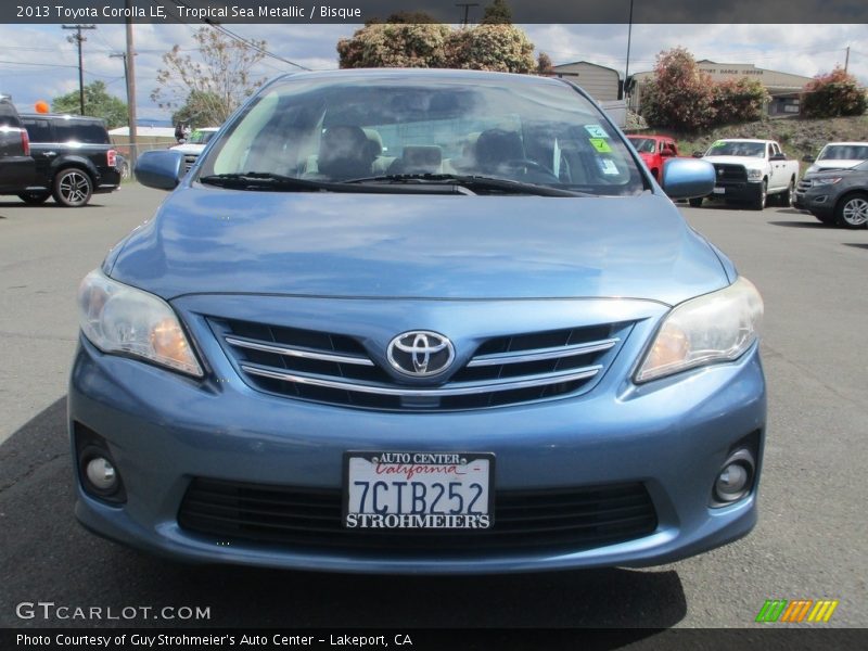 Tropical Sea Metallic / Bisque 2013 Toyota Corolla LE